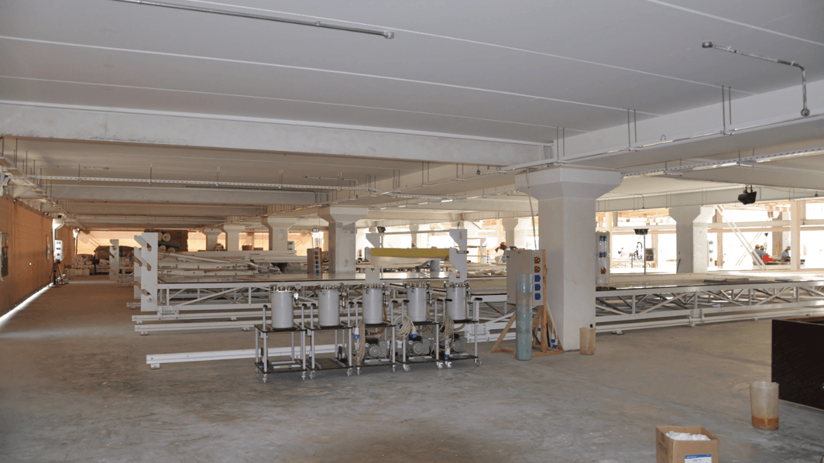 10,000 sq. meter for Composite Fabrication over two levels